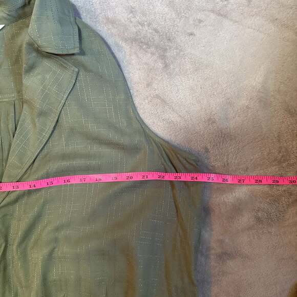 Nanette Lepore Sleeveless Collared Top Green Small - Picture 5 of 6